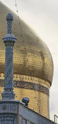 عکس گنبد و گلدسته حرم رضوی
