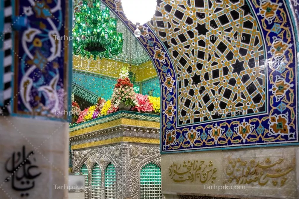 عکس ضریح حرم امام هشتم