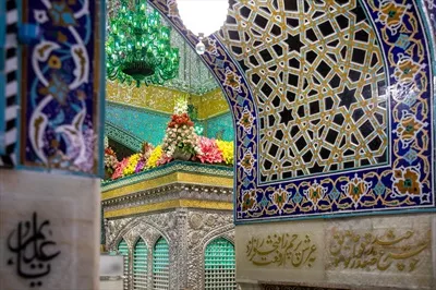 عکس ضریح حرم امام هشتم
