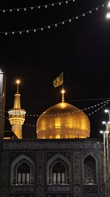 عکس گنبد و گلدسته حرم رضوی حرم امام هشتم امام رضا