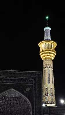 عکس گلدسته حرم امام رضا مشهد
