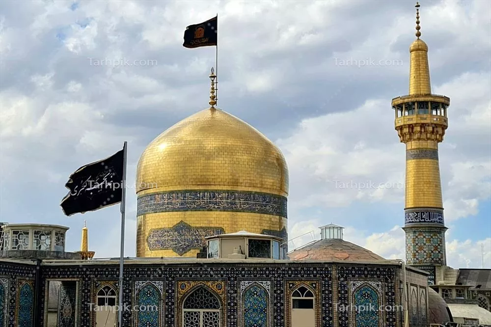 عکس حرم مطهر حضرت امام رضا در روز رحلت حضرت ام البنین