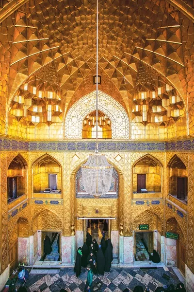 عکس ایوان طلای حرم امام رضا