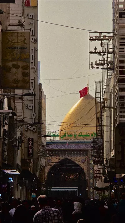 عکس گنبد حرم مطهر حضرت عباس علیه السلام کربلا