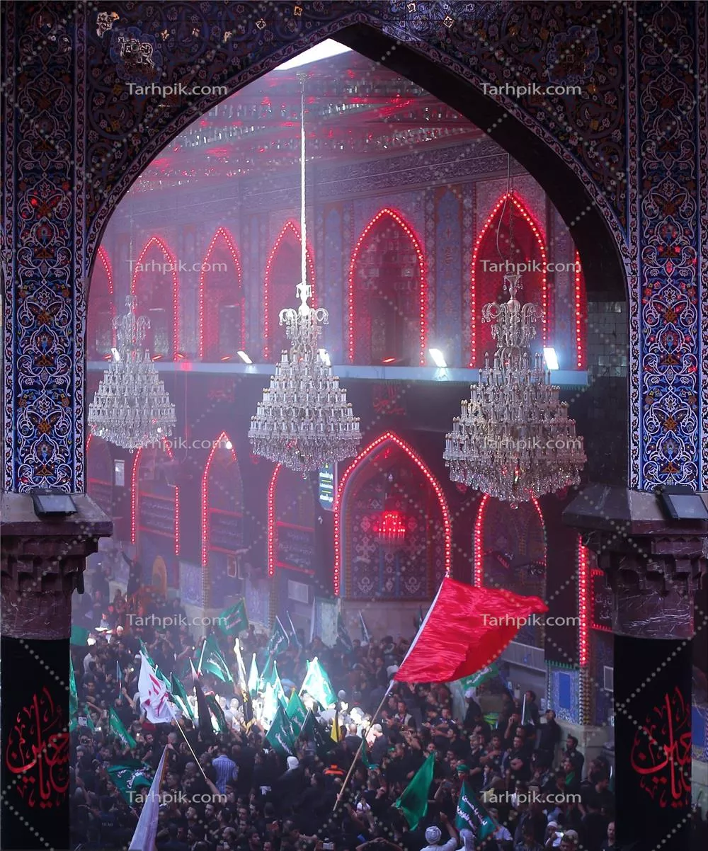 عکس عزادارن در حرم مطهر امام حسین علیه السلام کربلا