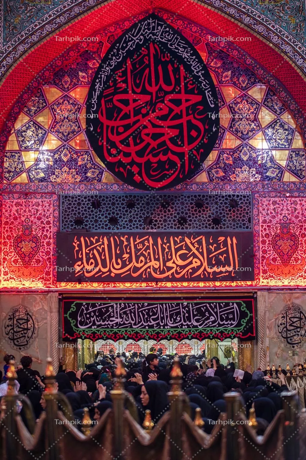 عکس ورودی ضریح مطهر ابا عبدالله الحسین کربلا
