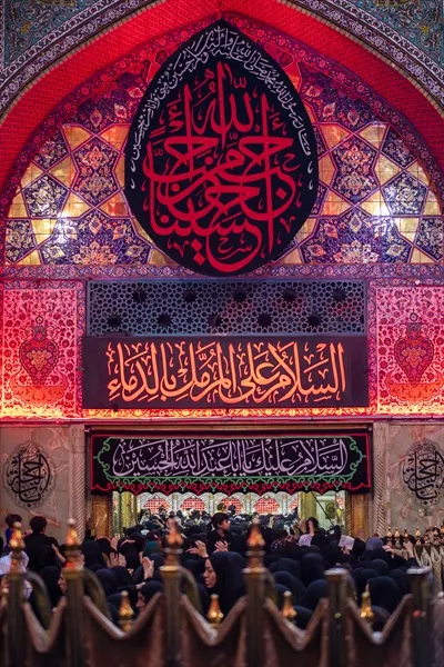 عکس ورودی ضریح مطهر ابا عبدالله الحسین کربلا