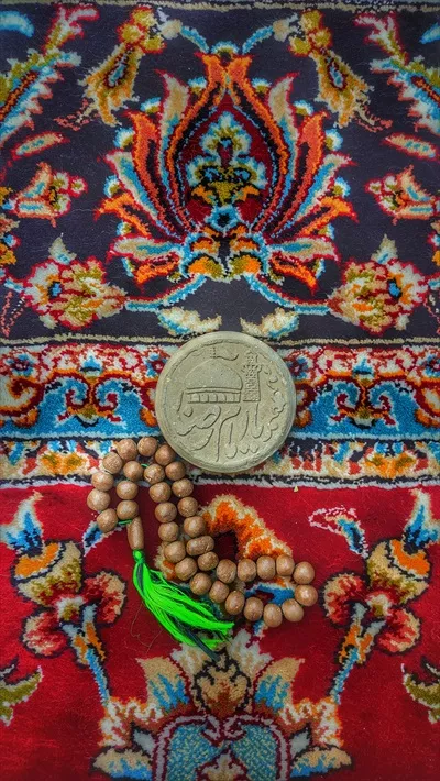 عکس مهر و تسبیح حرم امام رضا