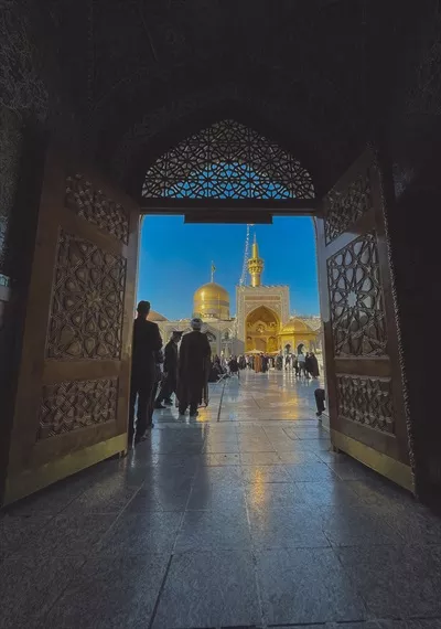عکس درب ورود به حرم امام رضا