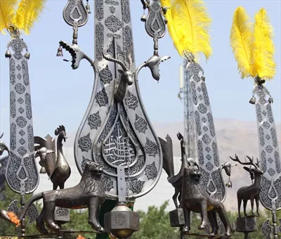 عکس علم در روز عاشورا