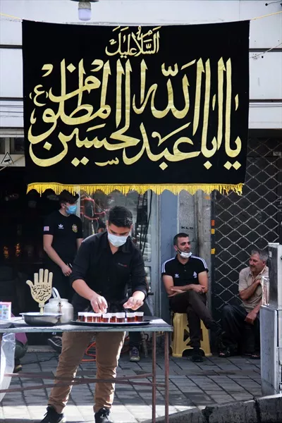 عکس پرچم عزاداری اربعین یا ابا عبدالله الحسین