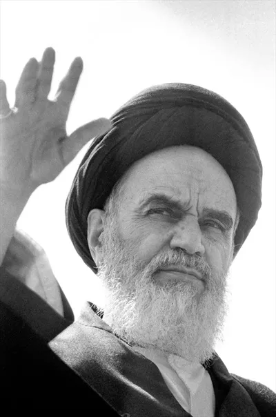 عکس امام خمینی ره رهبر سابق انقلاب اسلامی ایران