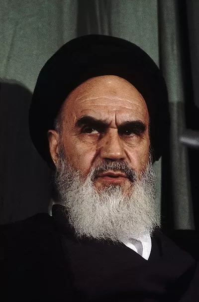 عکس بنیانگذار جمهوری اسلامی ایران رهبر پیشین انقلاب سید روح الله خمینی