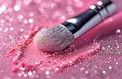 عکس یک براش سایه چشم روی پودر اکلیلی سلیه