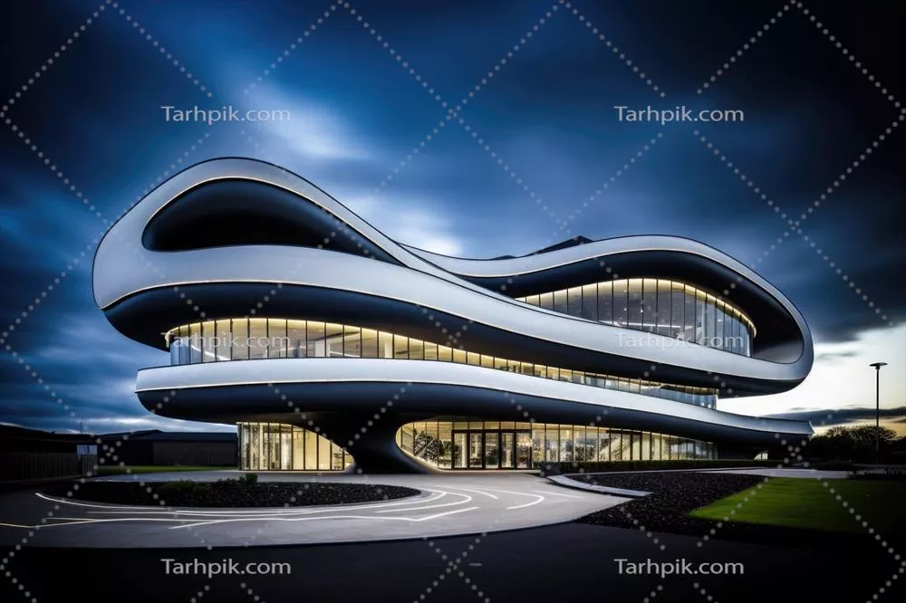 عکس ساختمان با طراحی معماری مدرن