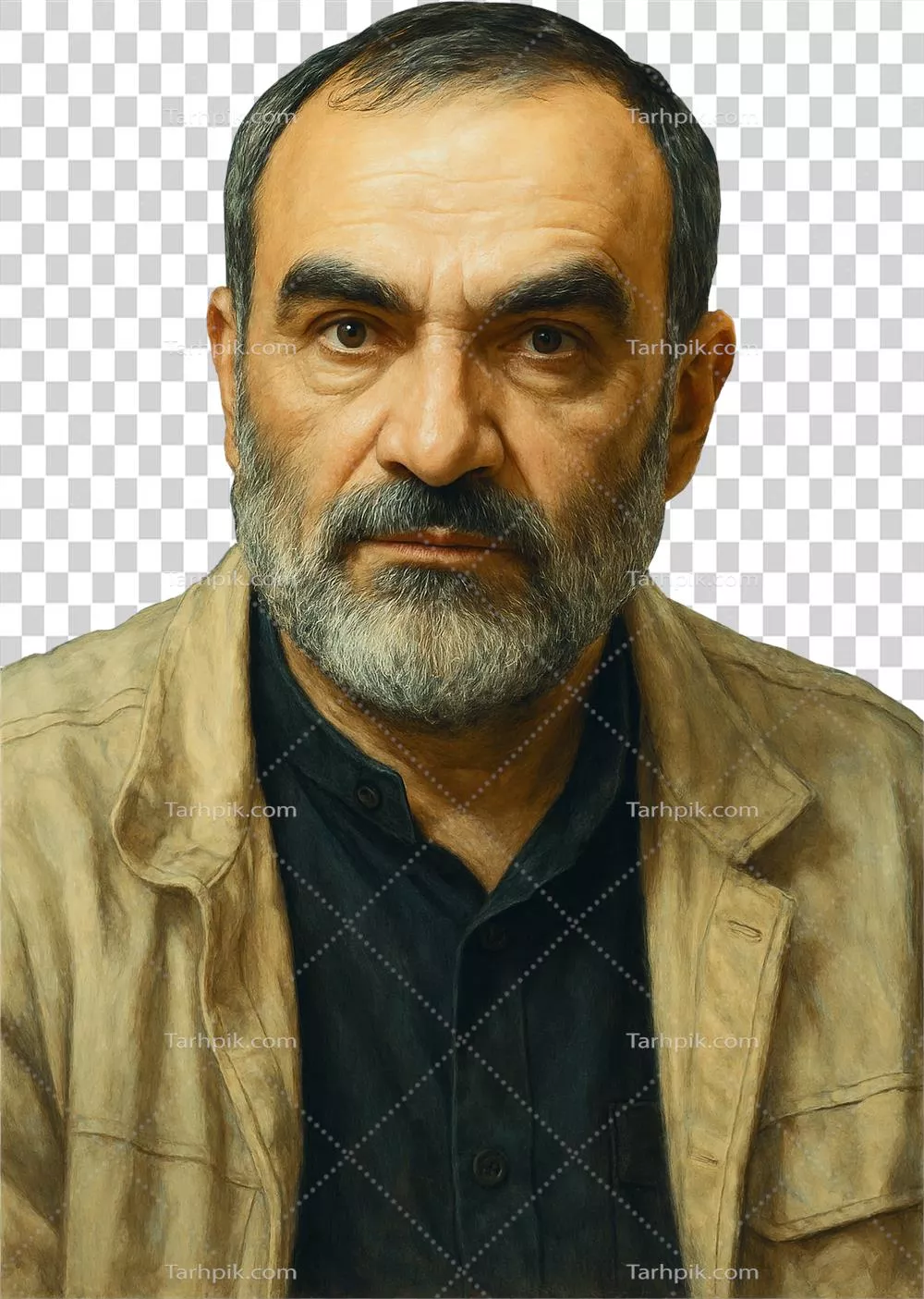 عکس دوربری شده سرلشکر شهید محمد حسن محققی