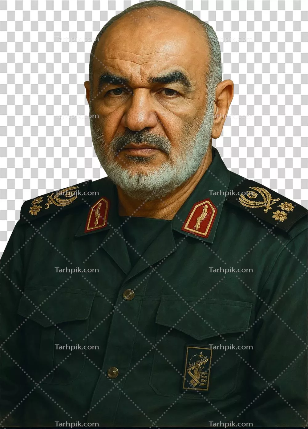 عکس دوربری شده سردار حسین سلامی