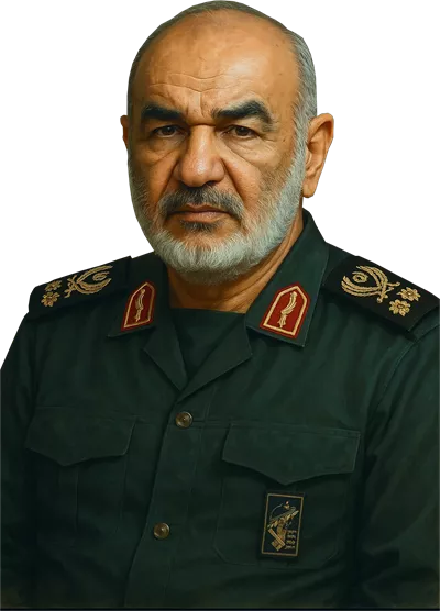 عکس دوربری شده سردار حسین سلامی