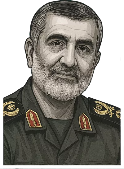 عکس دوربری شده سردار شهید امیرعلی حاجی‌زاده