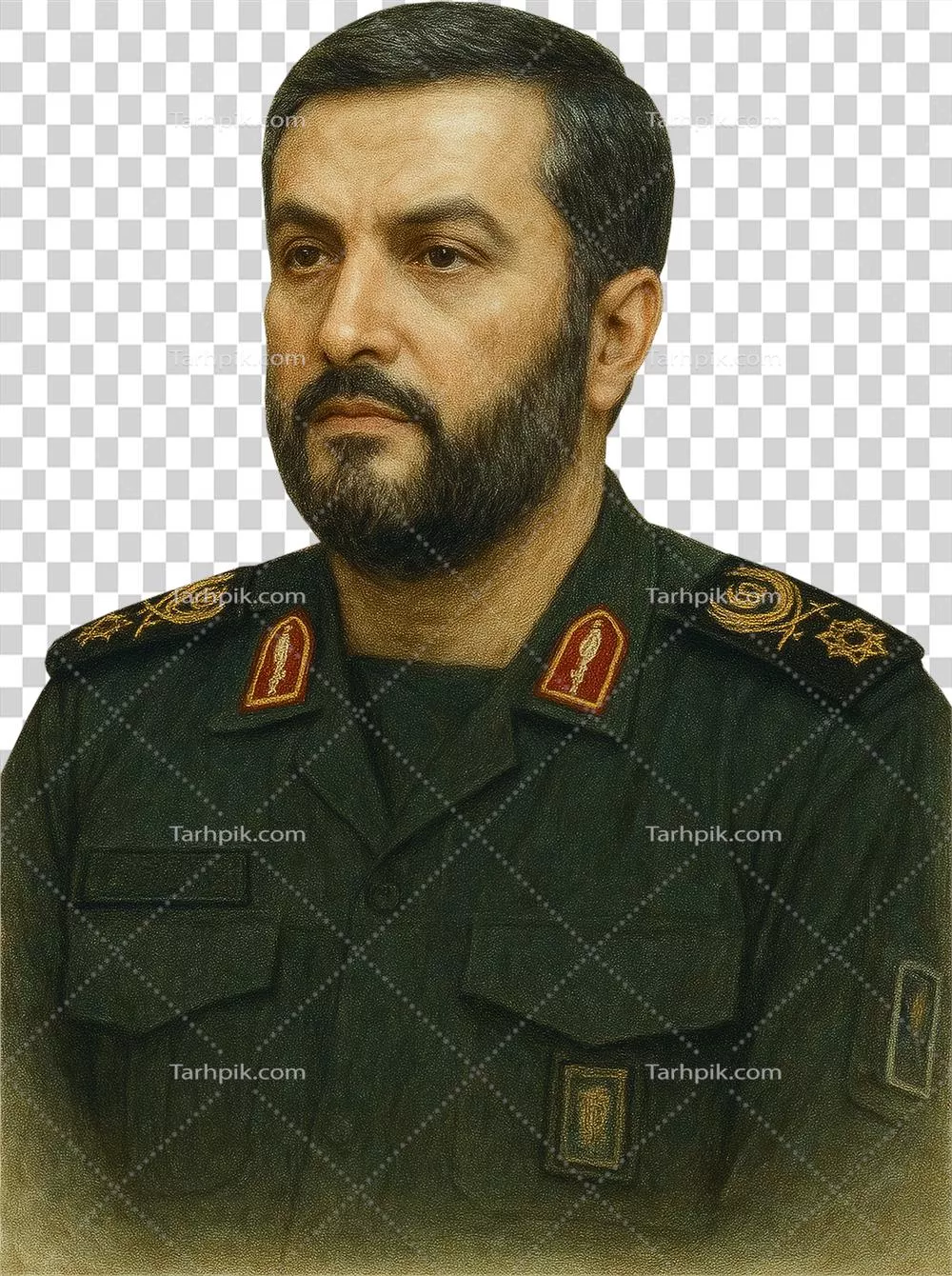 عکس دوربری شده سردار شهید داوود شیخیان