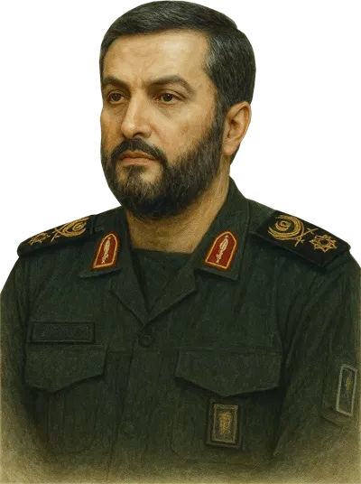 عکس دوربری شده سردار شهید داوود شیخیان