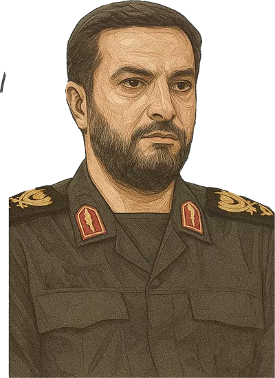 عکس دوربری نقاشی سردار شهید داوود شیخیان