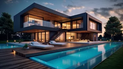 عکس با کیفیت بالا ویلای مینی‌مال
