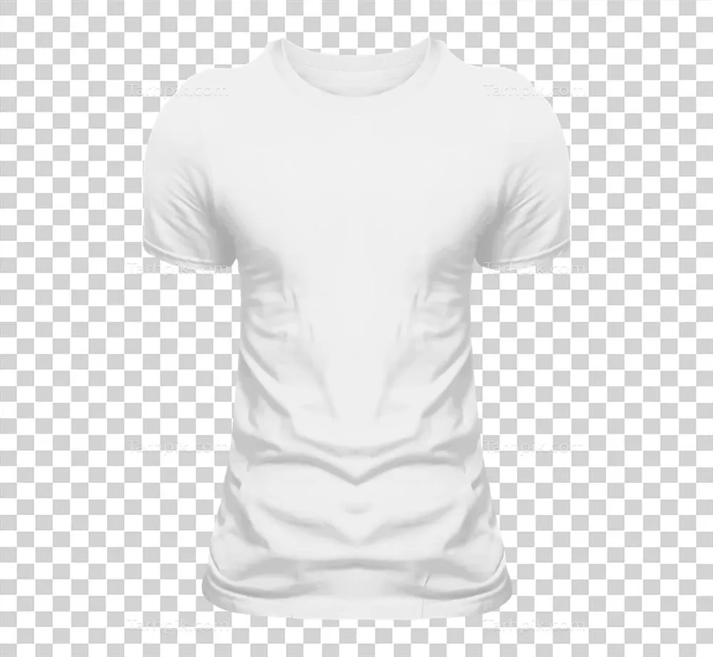عکس دوربری تی شرت سفید ساده و شیک مناسب برای استفاده روزمره