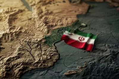 عکس تصویری انتزاعی از جنگ ایران و پاکستان: مفهوم درگیری و تنش