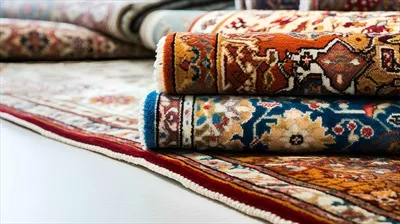 عکس فروش فرش های دستباف ایرانی با طرح های زیبا و رنگ های شاد