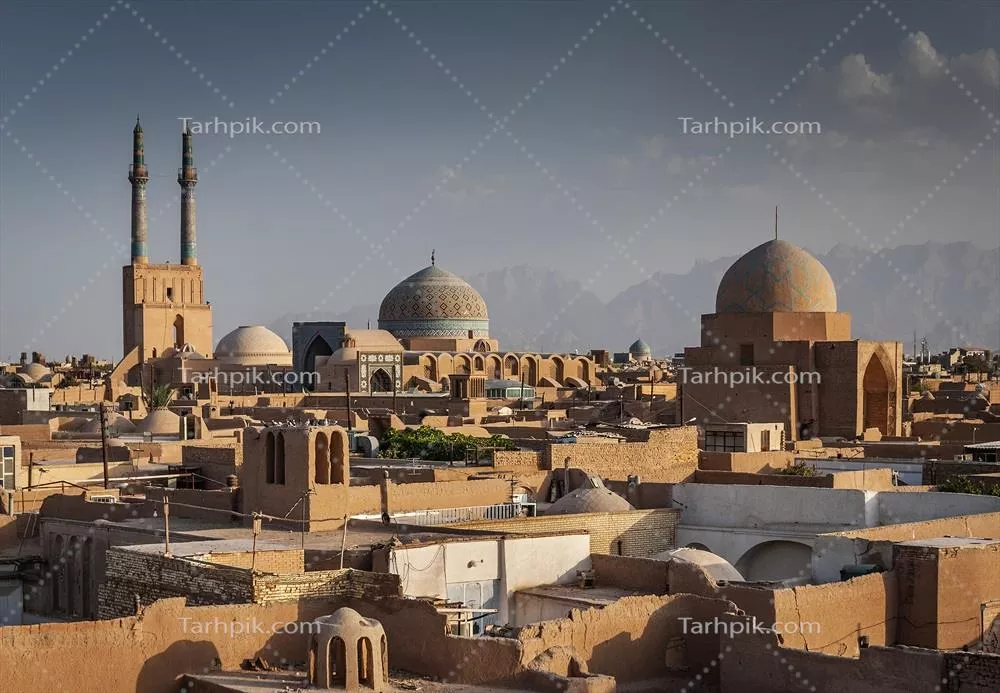 عکس نمایی زیبا از بافت تاریخی و کویر یزد در ایران با جزئیات شگفت انگیز