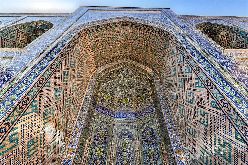 عکس میدان ریگستان در شهر باستانی سمرقند ازبکستان با زیبایی خیره کننده