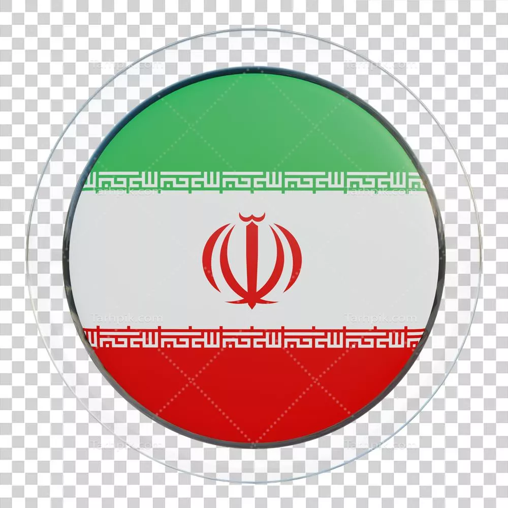 عکس دوربری پرچم ایران با طراحی سه بعدی و بافت براق و جذاب