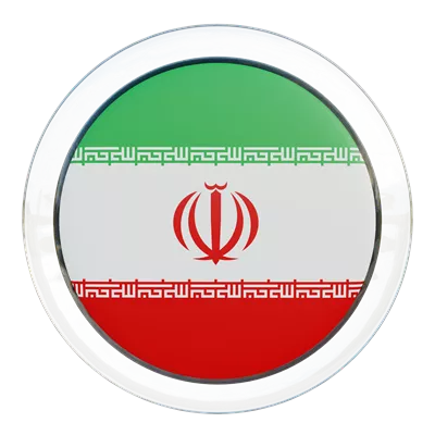 عکس دوربری پرچم ایران با طراحی سه بعدی و بافت براق و جذاب