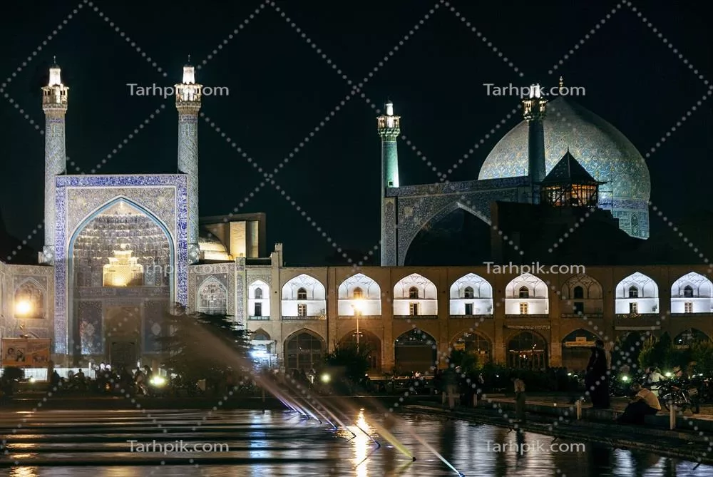 عکس مسجد شاه: یکی از جاذبه های تاریخی و معماری اصفهان در ایران