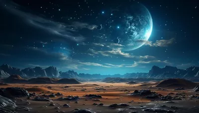 عکس تصویری زیبا از کهکشان راه شیری در دل شب با نمایی از طبیعت