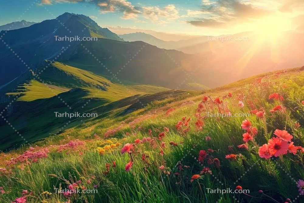 عکس منظره ای باشکوه از طبیعت با رنگ های زنده و دلنشین