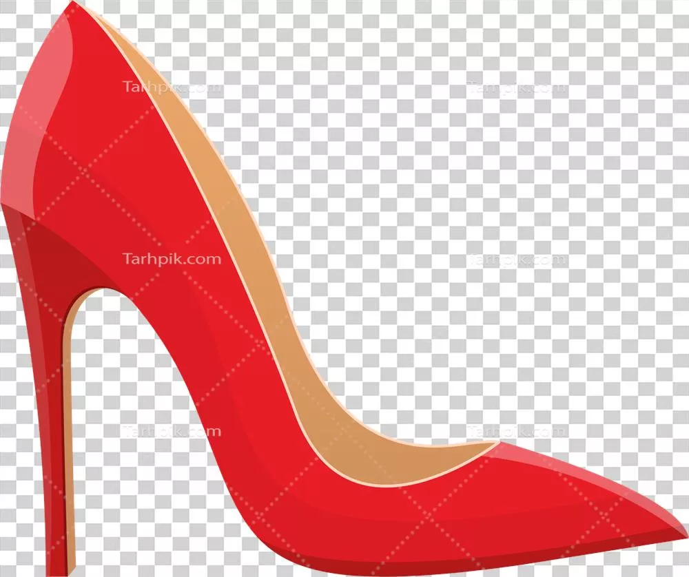 عکس دوربری طراحی و تصویرسازی جذاب کفش های پاشنه بلند با جزئیات زیبا