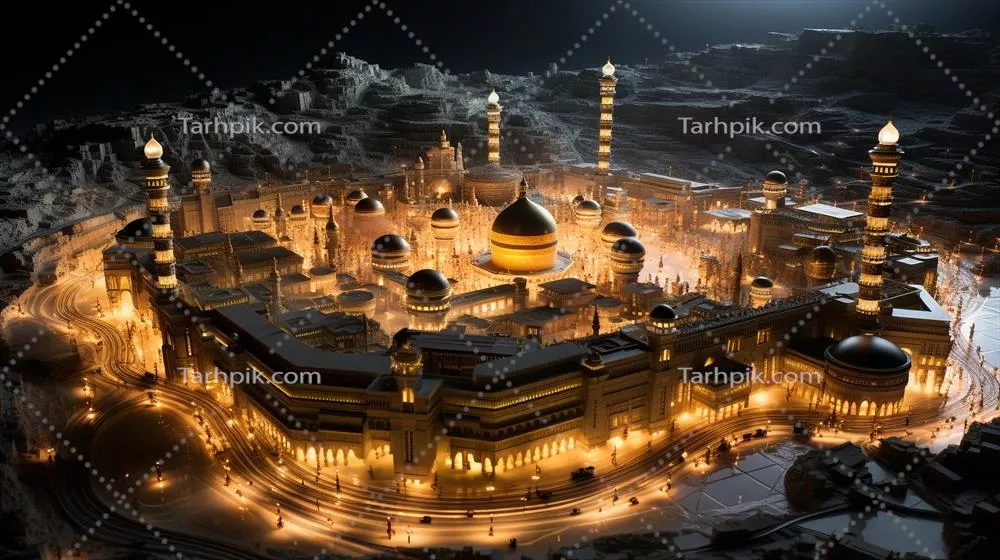 عکس نمایی زیبا از شهر مکه و محل عبادت کعبه با جزئیات شگفت انگیز