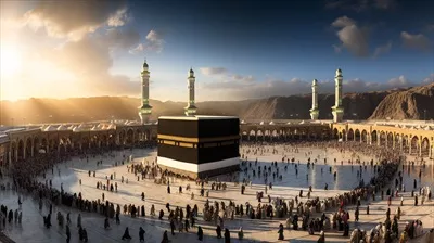 عکس نمایی زیبا از شهر مکه و محل عبادت کعبه با جزئیات شگفت انگیز