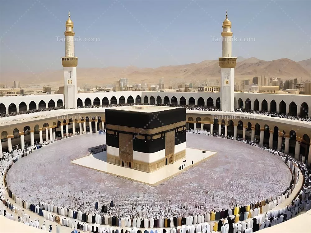 عکس تصویری از کعبه در رمضان: آرامش و معنویت در دل عبادت اسلامی