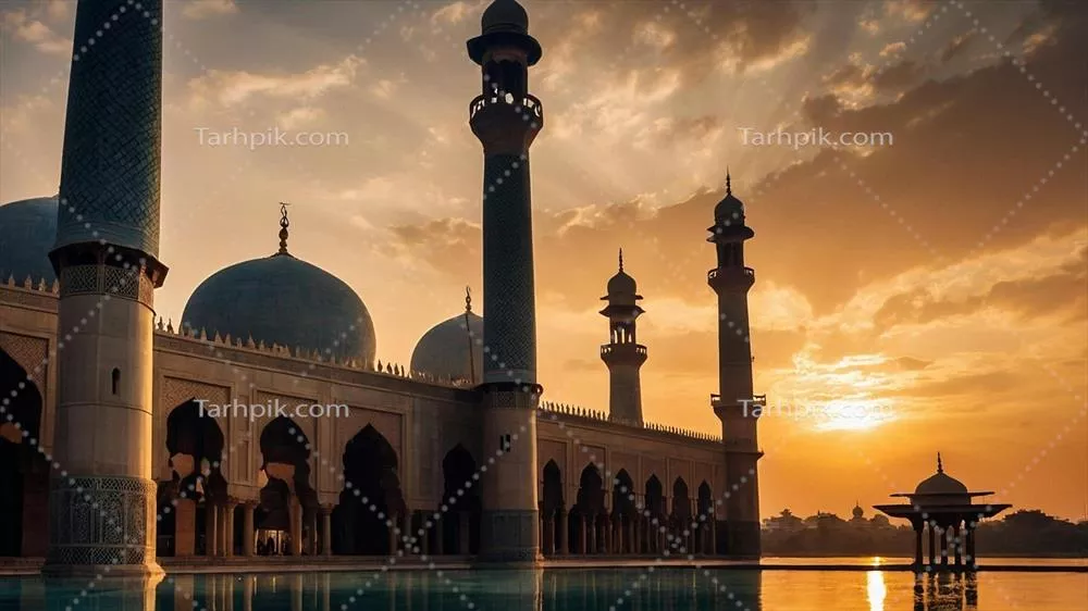 عکس لحظه ای زیبا از ماه رمضان با طراحی هوش مصنوعی