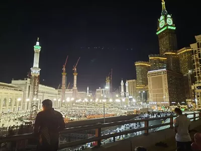 عکس جمعیت زائران در شب بیست و نهم رمضان در مسجد الحرام مکه