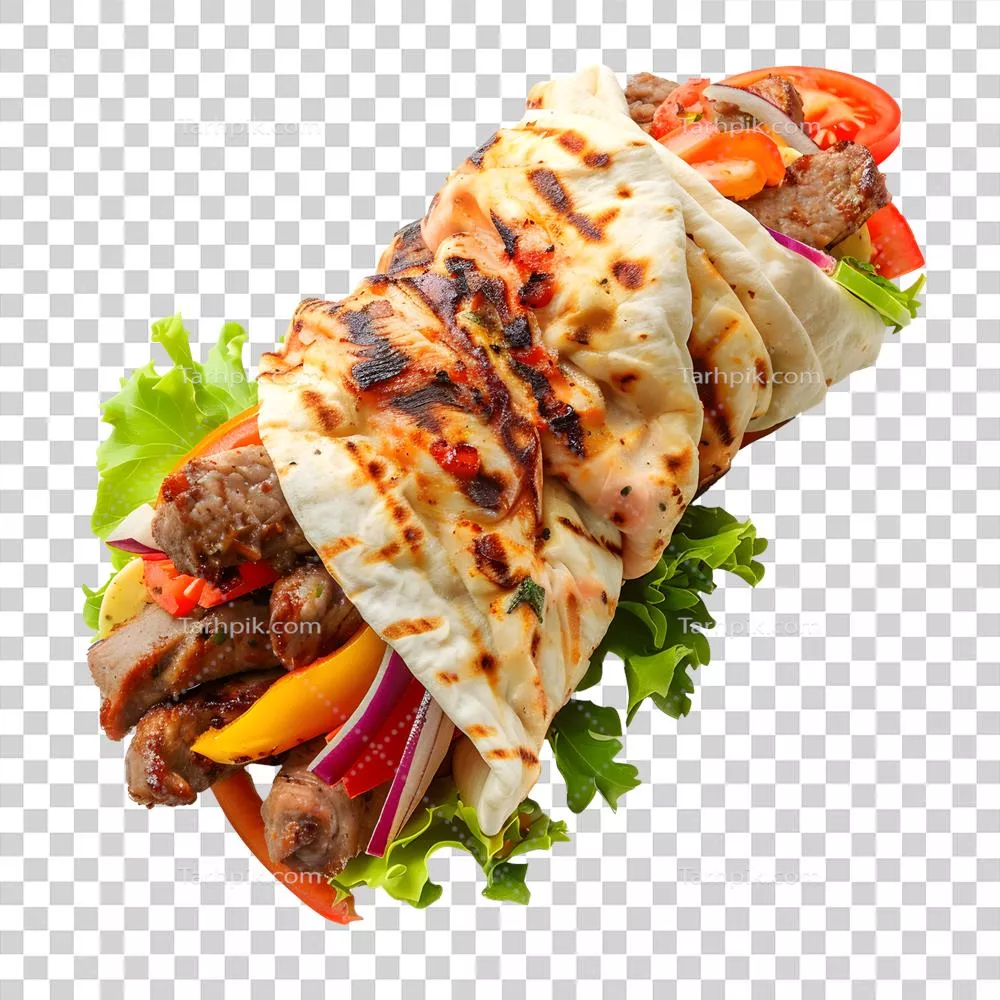 عکس دوربری کباب خوشمزه و لذیذ بر روی پس زمینه شفاف برای طراحی های گرافیکی
