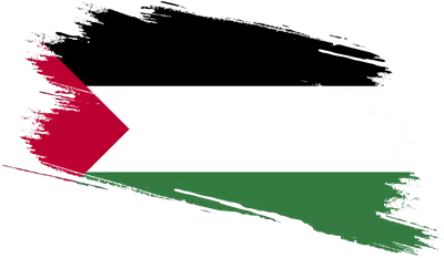 عکس دوربری پرچم فلسطین با بافت کهنه و فرسوده برای استفاده در طراحی