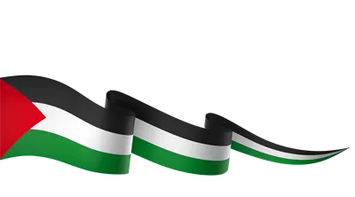 عکس دوربری طراحی المان پرچم فلسطین برای روز ملی استقلال با ربان زیبا