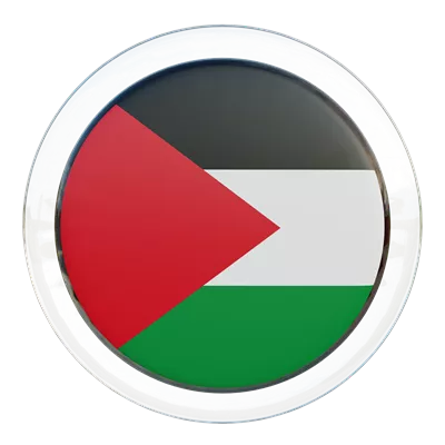 عکس دوربری پرچم فلسطین با طراحی سه بعدی و بافت براق و جذاب