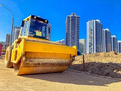 عکس ساخت یک میکرو محله جدید در مرکز شهر با ساختمان های بلند و مدرن