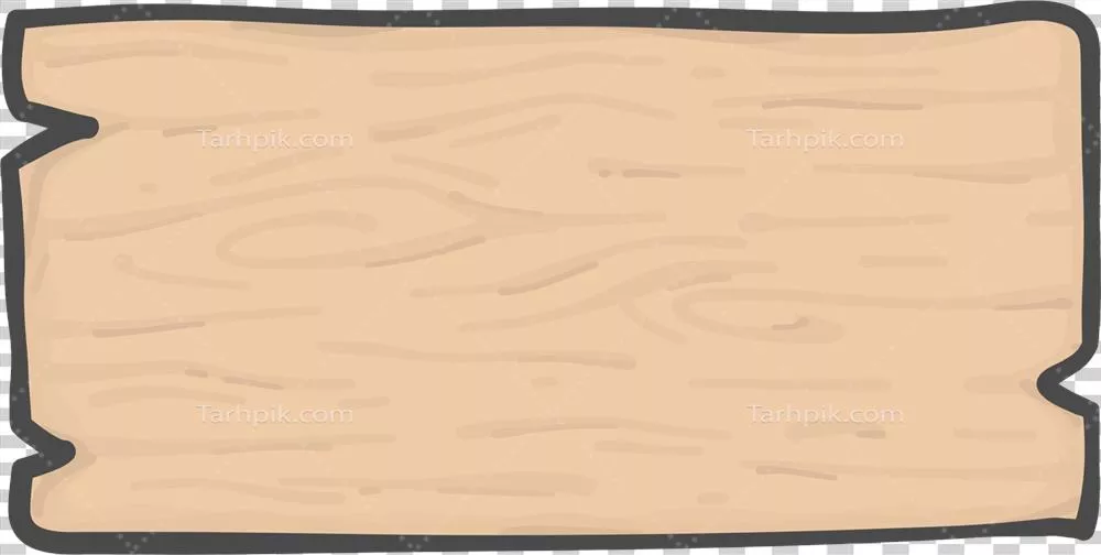 عکس دوربری تابلوی چوبی قهوه ای با طراحی ساده و شکل مستطیلی