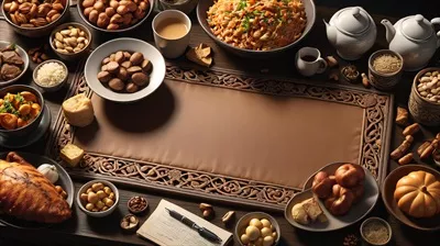 عکس میز غذا با انواع خوراکی های خوشمزه و رنگارنگ برای مهمانی